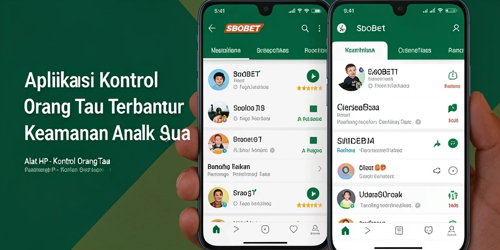 Antarmuka aplikasi SBOBET untuk kontrol orang tua yang efektif.
