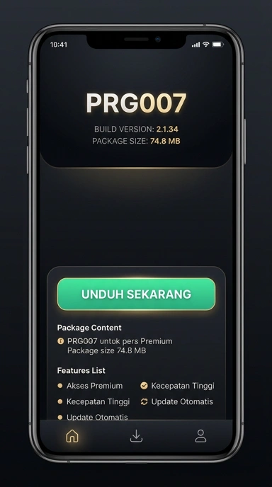 Tampilan halaman APK prg007